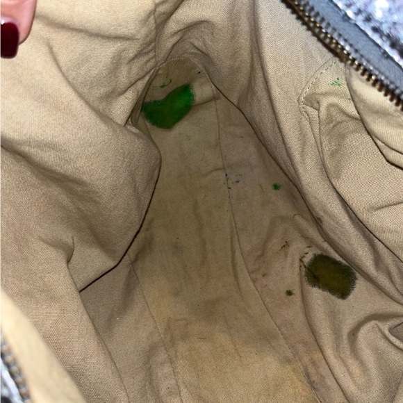 Large Elliott Lucca soft leather studded metallic bag - Picture 7 of 7